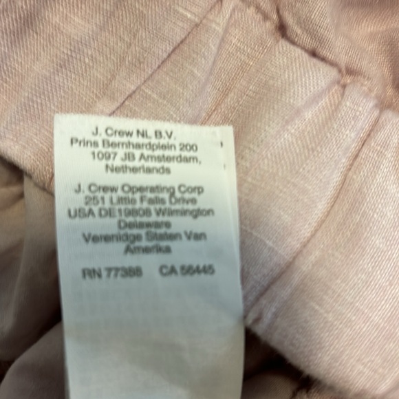 J. Crew 100% linen pink skirt. Size M - Picture 6 of 8